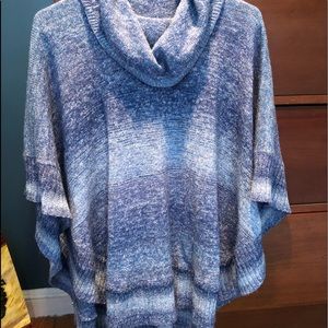 Cowl neck poncho